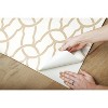 RoomMates Trellis Peel & Stick Wallpaper Gold: Removable Vinyl, Self-Adhesive, Geometric Modern Design, 28.2 Sq Ft Coverage - image 4 of 4