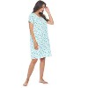 Casual Nights Women's Super Soft Yummy Nightshirt, Short Sleeve Nightgown, Night Dress with Fun Prints & Patterns - 2 of 4