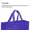 Unique Bargains Unique Reusable Gift Bags,Horizontal Style Non-Woven Grocery Tote Bag for Travel Storage - 4 of 4