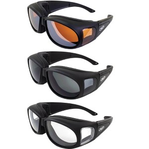 3 Pairs of Global Vision Eyewear Outfitter Safety Motorcycle Fit Over Glasses - 1 of 4