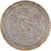 Northlight 21" Antique Gray Engraved Round Tri Leg Wooden Side Table - 4 of 4