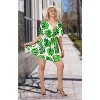 HAPPY BAY Women's Beachwear Summer Swim Beach Dress Cover Ups for Swimwear Women Short Fall Swimsuit Coverups for Women Tops XL-XXL Leaves, Green - 4 of 4
