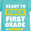 Girls' - Instant Message - Ready to Rock First Grade Fitted Short Sleeve Graphic T-Shirt - 2 of 4