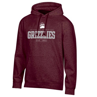 Men's Comfort Wash Maroon Montana Grizzlies Fleece Pullover Hoodie