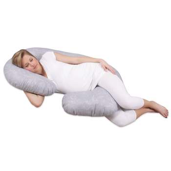 Leachco Back 'n Belly on My Own Support Pillow - Peaceful Gray