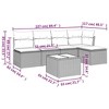 vidaXL Garden Sofa Set Beige PE Rattan Large Modular Garden Sofa Set - 3 of 4