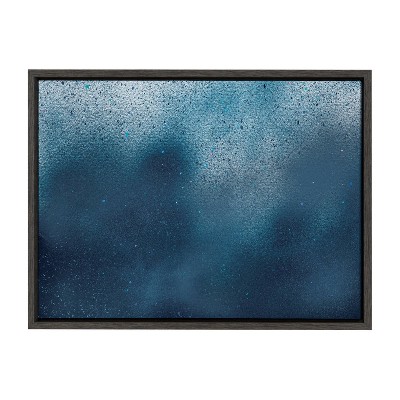 18" x 24" Sylvie MP Jeff in Space by Mentoring Positives Framed Wall Canvas Gray - Kate & Laurel All Things Decor