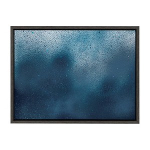 18" x 24" Sylvie MP Jeff in Space by Mentoring Positives Framed Wall Canvas Gray - Kate & Laurel All Things Decor - 1 of 4