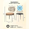3 Piece Outdoor Bistro Set, Patio Rattan Bistro Set with Coffee Table, Front Porch Chairs Wicker Conversation Set for Lawn, Garden, Balcony, Backyard - 4 of 4