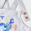 Baby Boys' 2pc Disney Lilo & Stitch Long Sleeve Bodysuit and Overalls Set - Oatmeal - 4 of 4