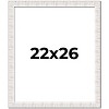 PosterPalooza | Sculpted White Picture Frame - UV Acrylic, Foam Board Backing, Hanging Hardware - 2 of 4