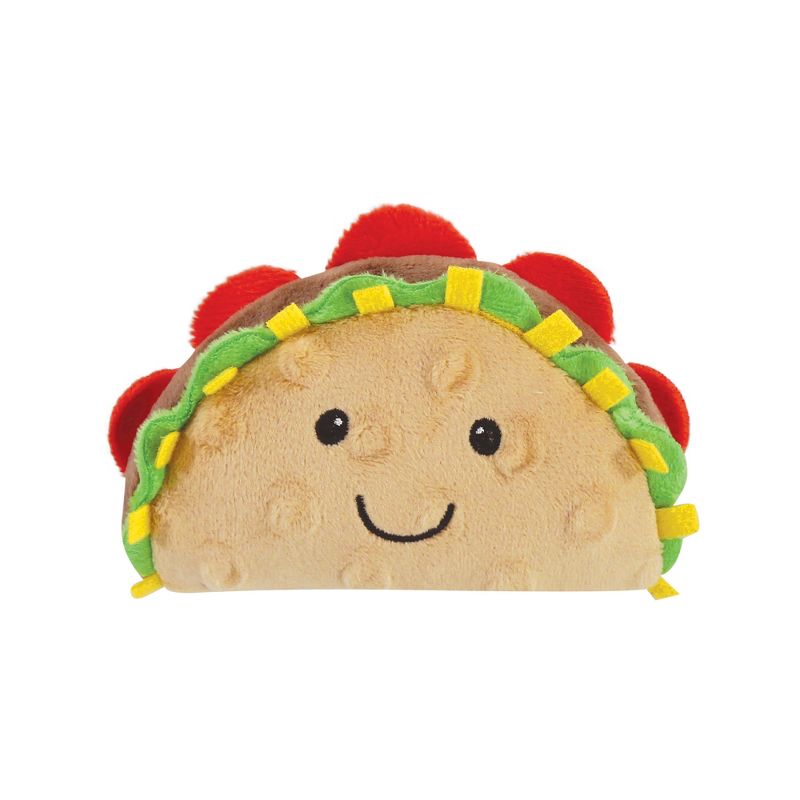 Luvable Friends Dog Squeaky Plush Dog Mini Toy Set, Taco Party, One Size, 3 of 6