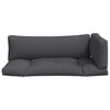 Pallet Cushion Set of 3 Gray 100% polyester Large vidaXL - 4 of 4