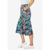 Woman Within Plus Size Petite Elastic-Waist Knit Capri Pant - 4 of 4