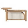 NicBex Modern Rectangle Nesting Coffee Table with Wood Frame for Living Room, Natural - 3 of 4