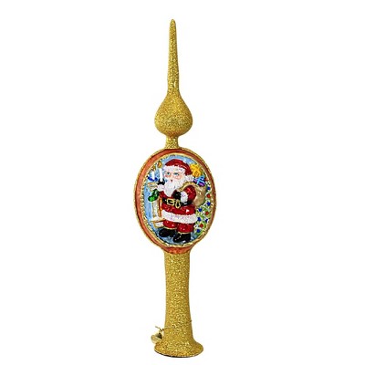 Morawski 13.25 In Santa Locket Tree Topper Tree Topper Final Santa Christmas Tree Toppers