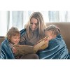 Attop Fleece Blanket Queen Size Stone Blue 300GSM Luxury Fuzzy Soft Anti-Static Microfiber Bed Blanket - 2 of 4