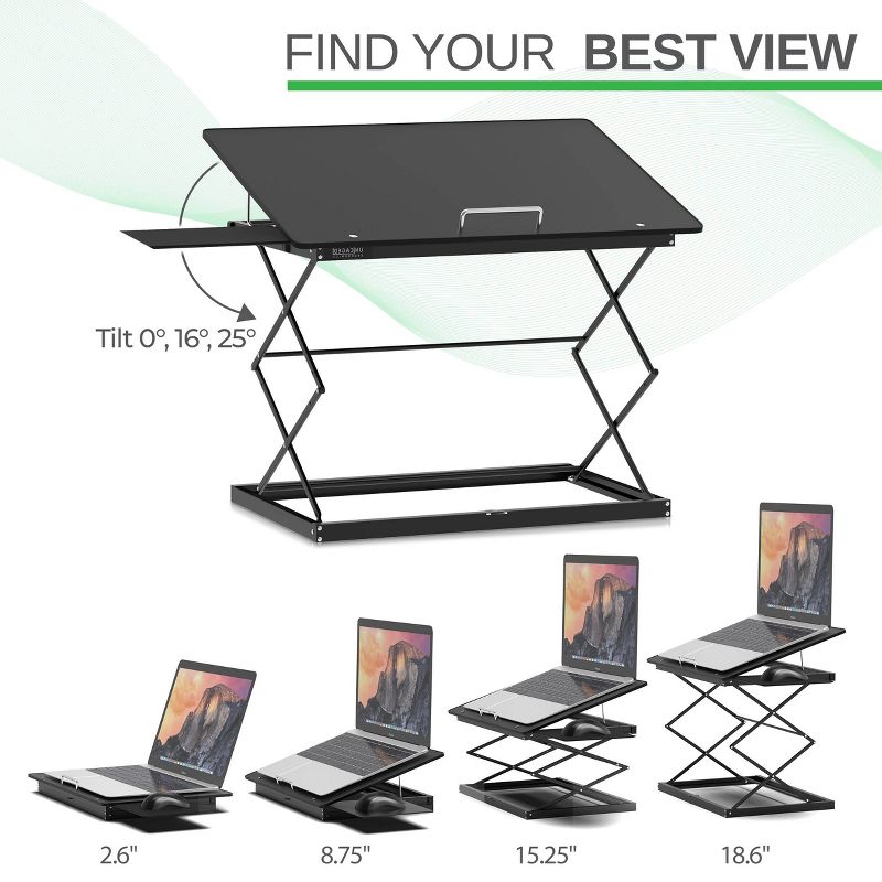 Laptop Stand &#38; Standing Desk Black - Uncaged Ergonomics, 5 of 19