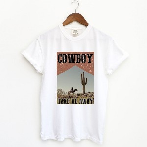Simply Sage Market Women's Cowboy Take Me Away Desert Short Sleeve Garment Dyed Tee - 1 of 2