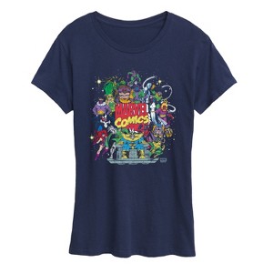 Women's - Marvel - Marvel Villian Collage Short Sleeve Graphic T-Shirt - 1 of 4
