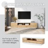 KTMBDW Modern TV Stand for TVs up to 80 Inch, 70.8 Inch Entertainment Center with Storage, Wood TV Console with Shelves for Living Room - 4 of 4