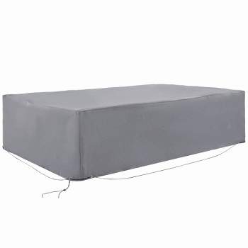 Outsunny Patio Sectional Furniture Sofa Cover, Waterproof Lightweight Polyster, 97"L x 65"W x 26"H