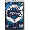 Trends International NBA Charlotte Hornets - Maximalist Logo 23 Framed Wall Poster Prints - 3 of 4