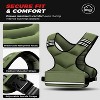 Attop Adjustable Weighted Vest 4-10lb/12-18lb/20-32lb Unisex with 6 Weights & Large Pocket for Home Workout Running Walking Strength Training, Green - 2 of 4