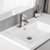 ChicFurnit Bathroom Sink Faucet Waterfall Design with Pop Up Drain and Supply Lines for Modern Vanities, Silver, 14.6"*7.5"*3" - 2 of 4