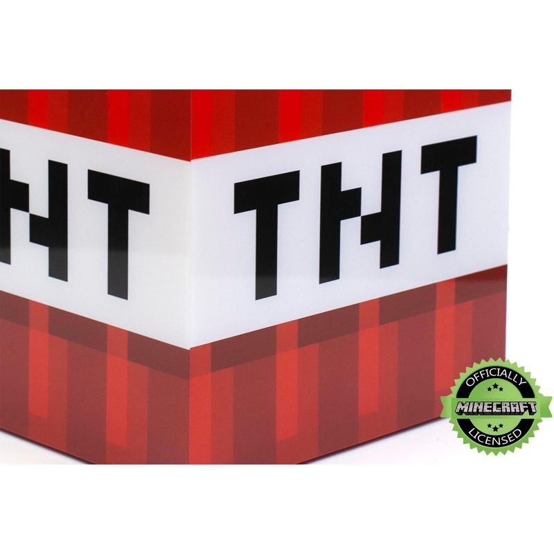 Ukonic Minecraft TNT Block 6 Inch USB LED Cool Night Light Cube Toy for Kids & Gamers, 4 of 7