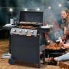 ELJGET 3/4 Burner Grill Propane Gas Grill, Outdoor Stainless Steel Patio Garden BBQ Grill with Lid, Wheels, RV Camping Barbecue - 2 of 4
