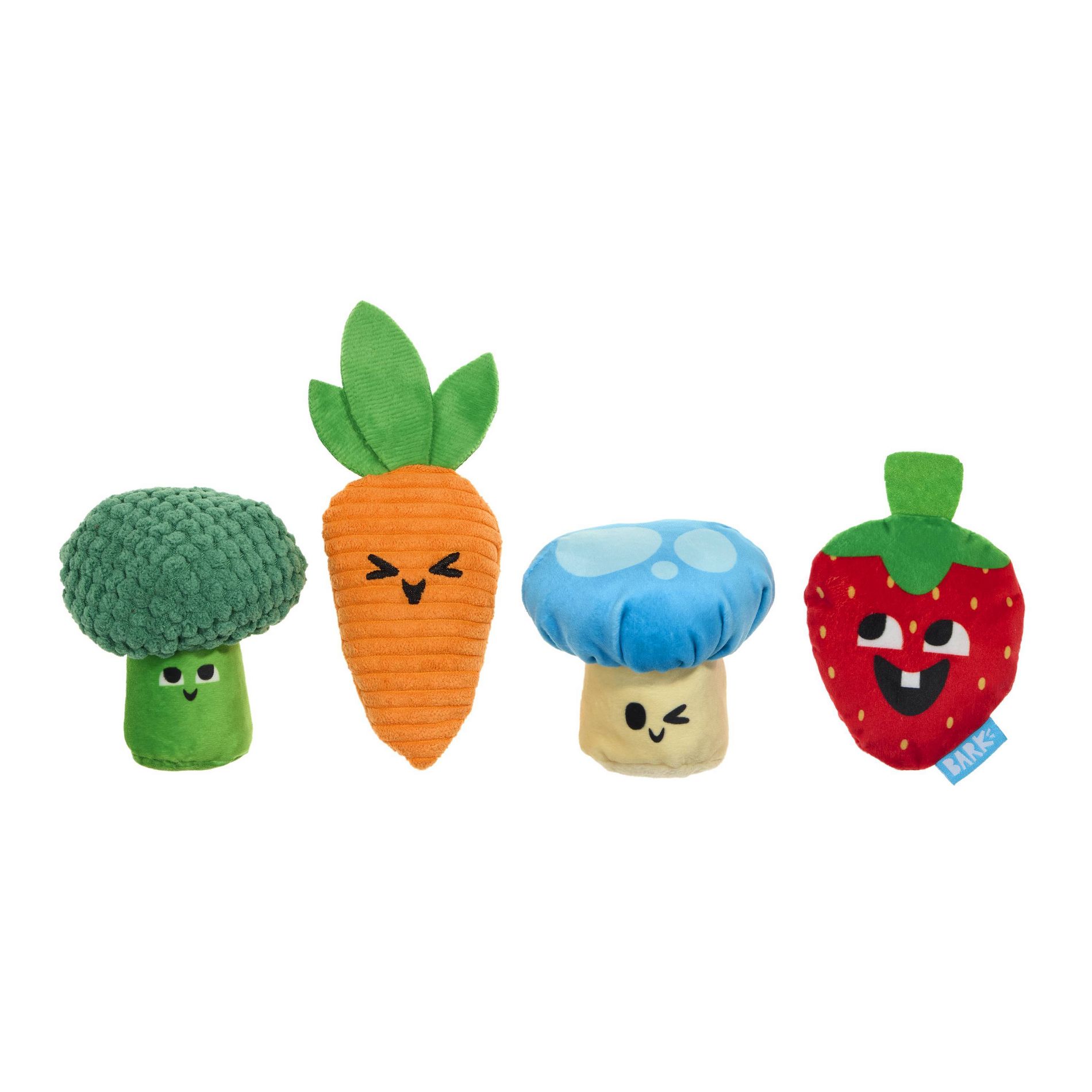 BARK Sunny Spot Garden Vegetable Dog Toy - Veggie Patch Pals