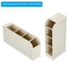 Unique Bargains Plastic Large Capacity 4 Compartments Makeup Brush Pencil Holder - 4 of 4