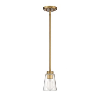 Savoy House Calhoun 1 - Light Pendant in  Warm Brass