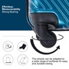 Vynxaria 3-Piece Dark Blue PC+ABS Lightweight Luggage Set 20/24/28" with Two Hooks Spinner Wheels - 3 of 4