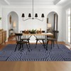 Modern Geometric Stripe Area Rugs Soft Washable Low Pile Non Shedding Rugs for Living Room Bedroom - 2 of 4