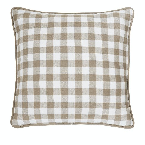 Kate Aurora 2 Pack Country Farmhouse Buffalo Plaid Zippered Pillow ...