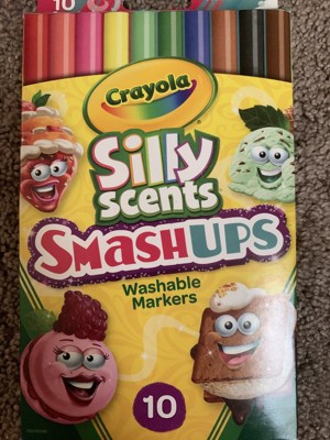 Crayola 10pk Silly Scents Smash Ups Slim Washable Markers : Target