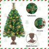 Yaheetech 3ft Tabletop Christmas Tree with 50 Warm White LED Lights, Set of 2, Green - 4 of 4