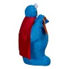 Gemmy Airblown Inflatable Cookie Monster w/Cape Sesame Street, 3 ft Tall, Multicolored - 4 of 4