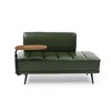 CAVINAS End of Bed Bench, Window Bench with Metal Legs, Faux Leather Upholstered with Side Table for Living Room - 2 of 4
