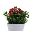 Unique Bargains Artificial Plants Little Orchid Grass Plastic 3.94"x3.94"x7.87" 1 Pcs - 4 of 4