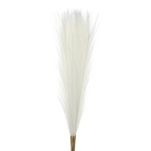 Unique Bargains Party Wall Vase Wedding Decor Tall Fluffy Faux Pampas Grass Cream 12 Pcs - 1 of 4