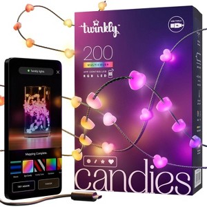 Twinkly Candies RGB Lens Light String, 6cm Lamp Spacing, BT+ WiFi, IP20 - USB-C Powered - 1 of 1
