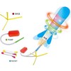 Toy Jump Rocket Launcher Set With Led Lights - Includes 6 Rockets Soars ...