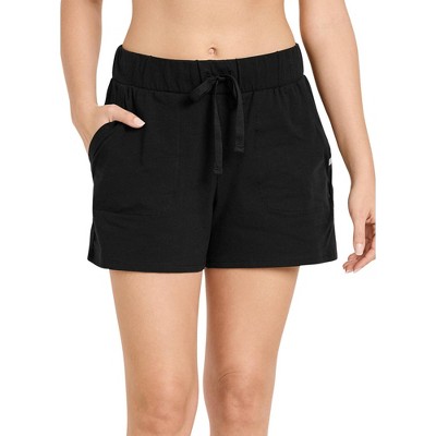 Low Rise Cotton Stretch Short - Black