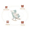 Bella Depot Hazel Rocking Chair with ottoman - 3 of 4