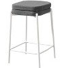 TOAOTBNBOB Upholstered Counter Height Barstools Set of 2, Contemporary Bar Chairs with Metal Legs, Industrial Bar Stools for Kitchen Island - 2 of 4