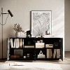 Okak Modern Sideboard Cabinet, Bufft Cabinet with 4 Doors and 2 Shelves, Storage Cabinet for Living Room, Dining Room, Kitchen - 2 of 4