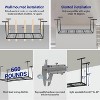 GustoWave Garage Ceiling Storage Racks, Heavy Duty Overhead Storage with Adjustable Height, Black - 4 of 4